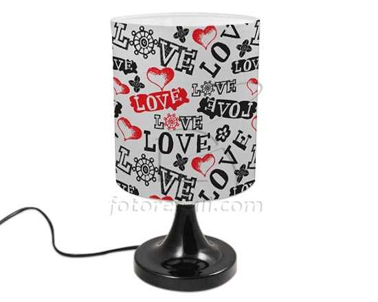 Lampada Tonda Rotante Love in caos