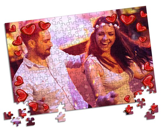 Cuori rossi per il tuo foto puzzle