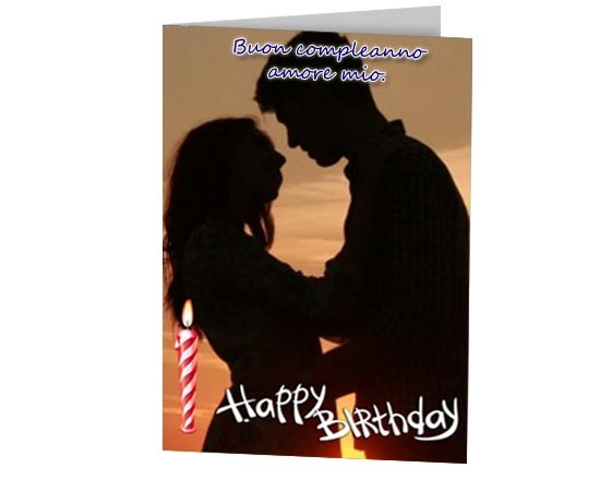 Card augurale con foto e grafica