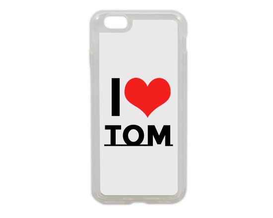 Cover in silicone iPhone 6 grafica con il cuore