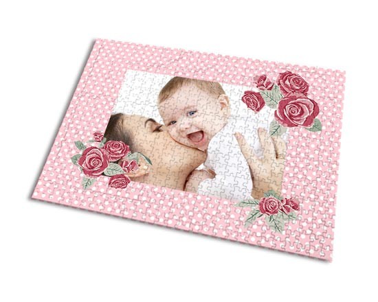 Puzzle 35x50 Rose con pois