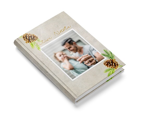 Agenda 9x13 da borsa con grafica Pine cone