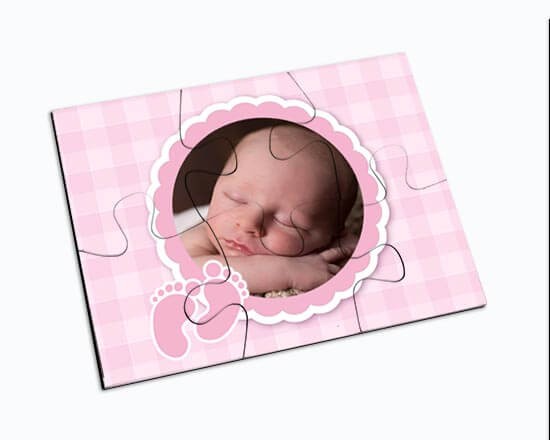 Puzzle magnetici rettangolari Piedini rosa