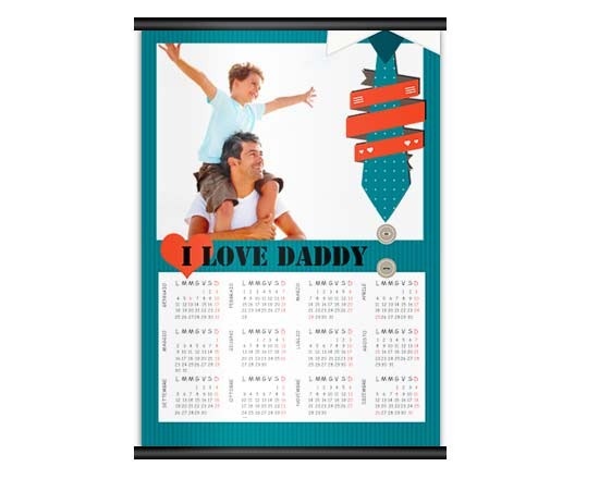 Calendario con grafica per il Papà