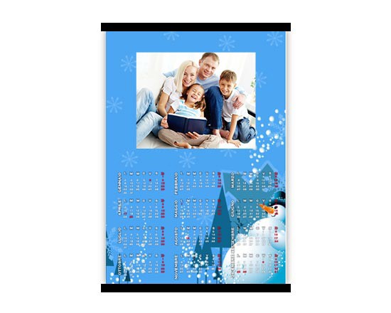 Calendario A4 Pupazzo di neve