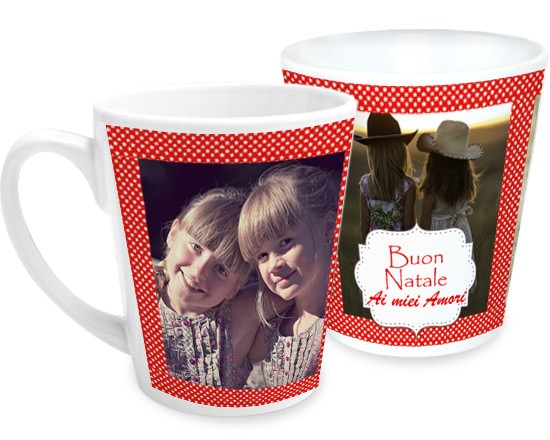 La tazza con pois per il Natale