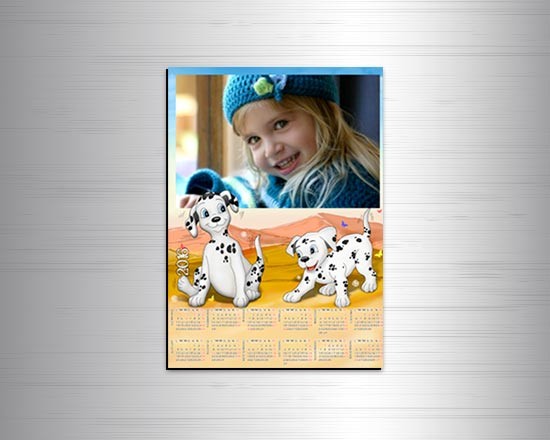 Calendario magnetico con dalmata