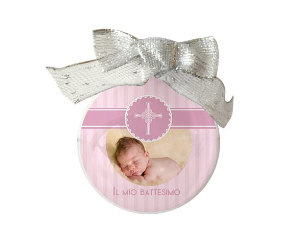 Palla di Natale tonda Baptism her