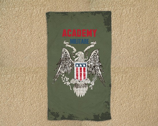 Telo mare 90x150 Academy militare