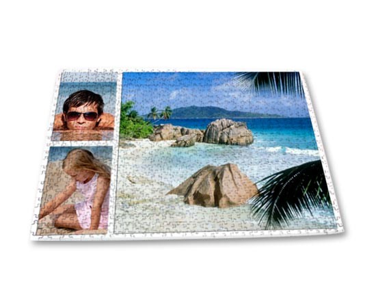 Collage di foto su puzzle 40x60 cm.