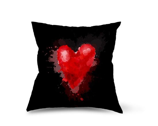 Cuscino in pile Black love