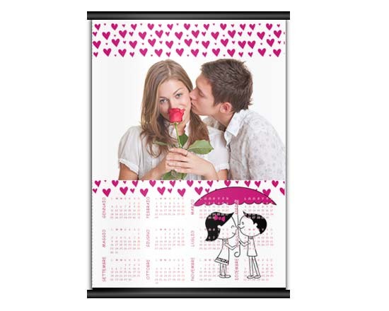 Calendario A4 pagina singola Love