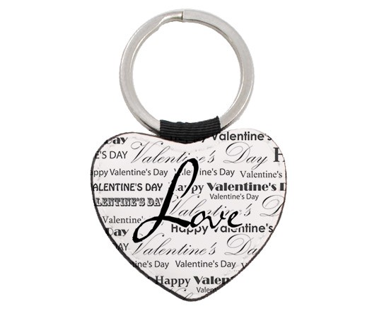Pertachiavi in pelle a forma di cuore da personalizzare