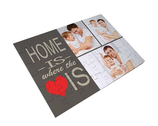 Foto su Puzzle A3-A4 grafica home here