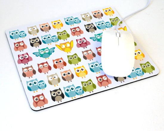 Gufetti colorati per il tuo mousepad
