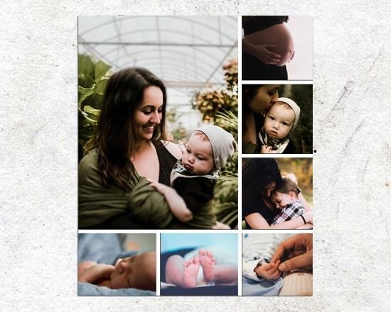 Poster Collage Romantic 7 Riquadri