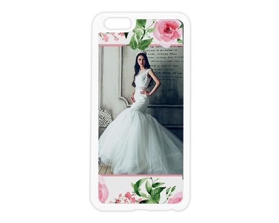 La preziosa cover gel con fiori rosa