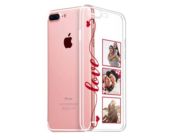 Cover Trasparente iPhone 8 Plus Frame Love