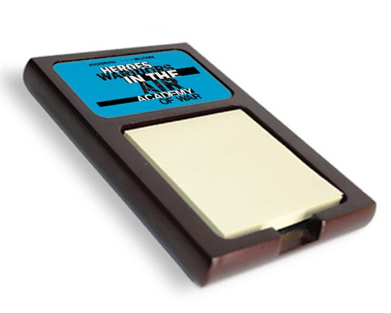 Il porta post-it con la grafica maschile