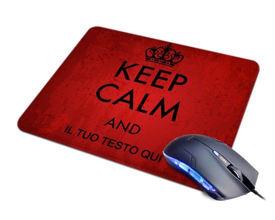 Tappetino Mouse in Pelle Keep calm