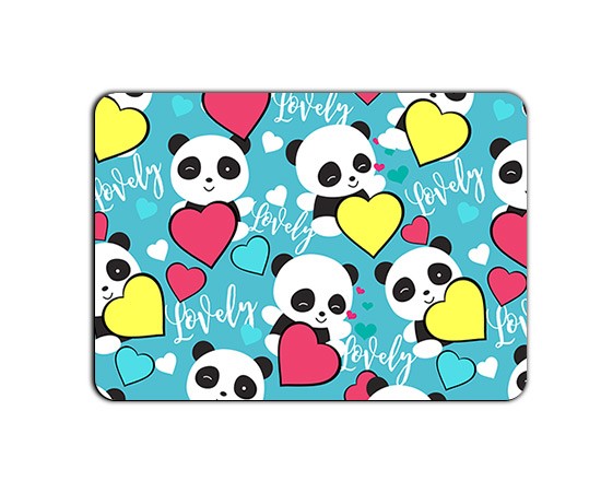 Magnete rettangolare grande con panda