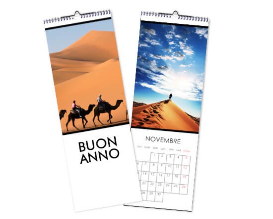 calendario con grafica nel colore bianco