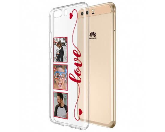 Cover trasparente Huawei P10 Frame Love