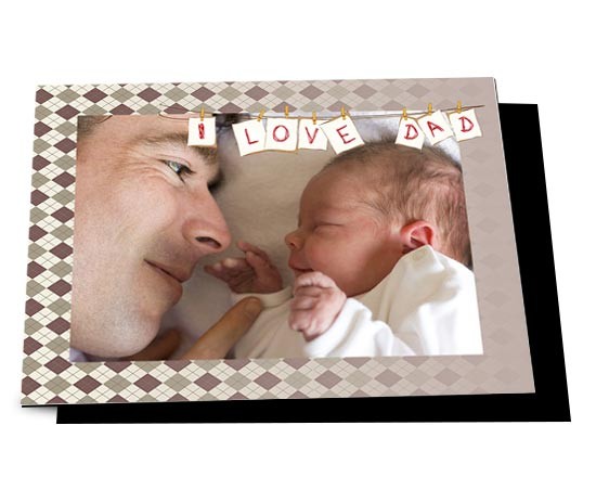 Una dedica per il tuo papà da decorare con una foto