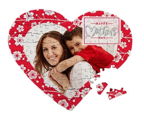 Puzzle cuore A3 Mother's day