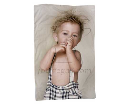 coperta personalizzata con foto bambino