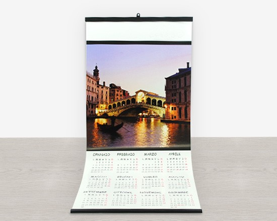 Calendario Pagina Singola formato 30 x 70 con grafica oroscopo