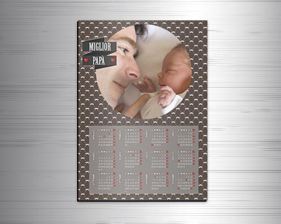 Calendario magnetico A3 Miglior Papa