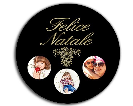 Il puzzle personalizzato dalla forma rotonda