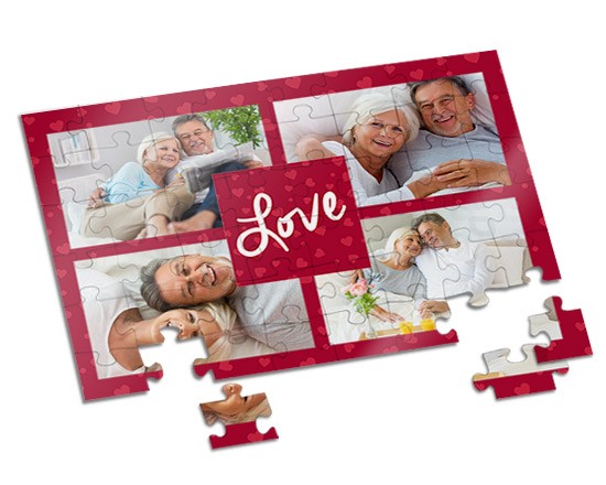 Puzzle A4 Love for collage