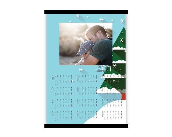 Calendario A4 Alberello innevato