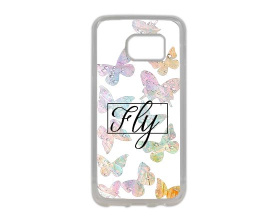 Grafica con farfalle per cover Galaxy S7