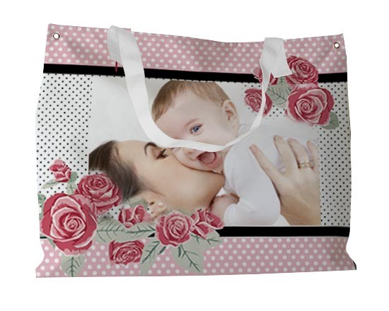 La meravigliosa borsa con pois e rose