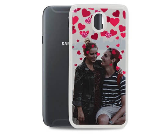 Cover in silicone Galaxy J5 Hearts