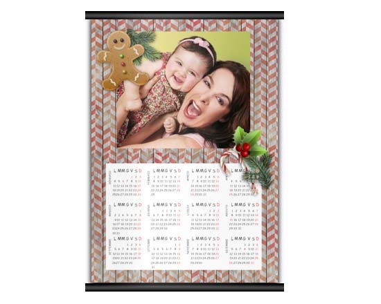Calendario A3 pagina singola Pan di Zenzero