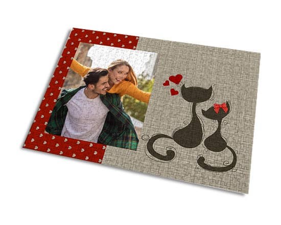 Puzzle personalizzato con grafica di gattini