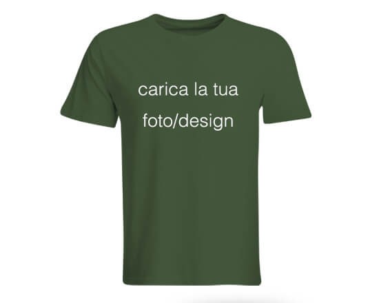 maglia in cotone a manica corta da personalizzare