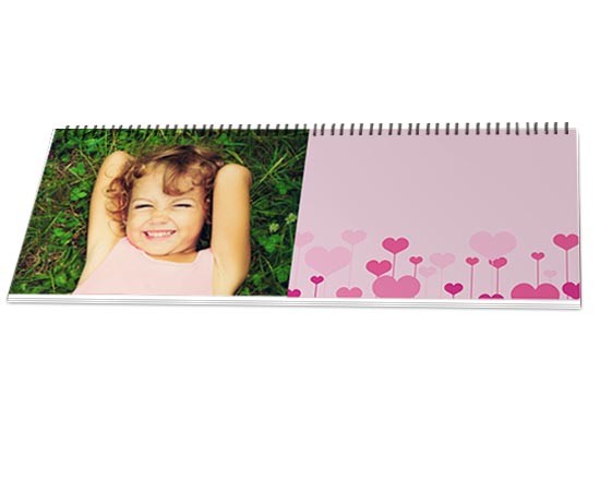 Calendario da scrivania Cuori rosa