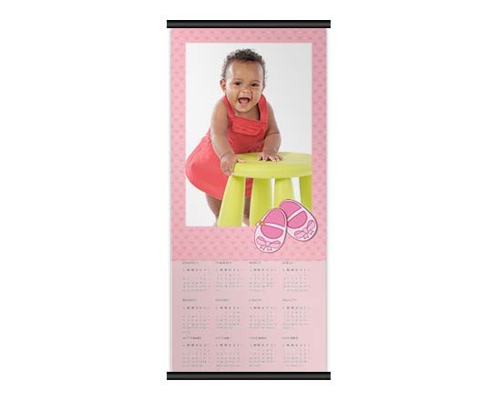 Calendario 30x70 Pagina Singola con grafica per bimba