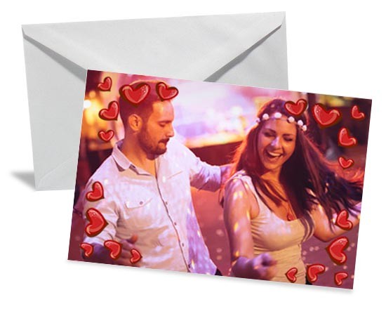 Bigliettino Auguri Frame in love