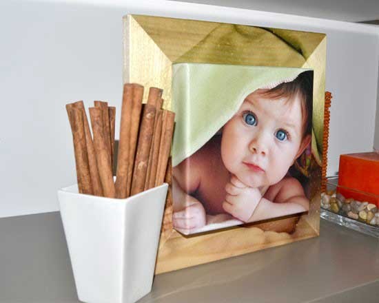 Quadretto Legno con Tela