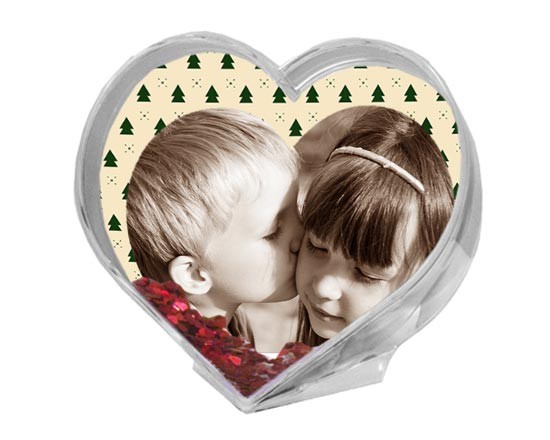 Palla di Neve a Cuore Christmas trees