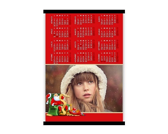 Calendario A3 pagina singola Christmas gift