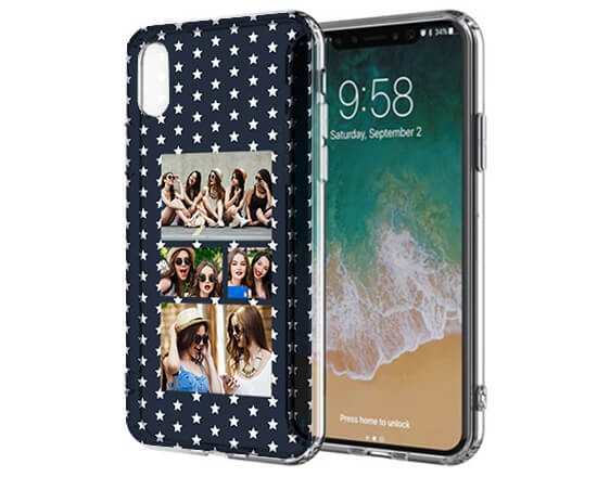 Cover Trasparente iPhone XS Stars