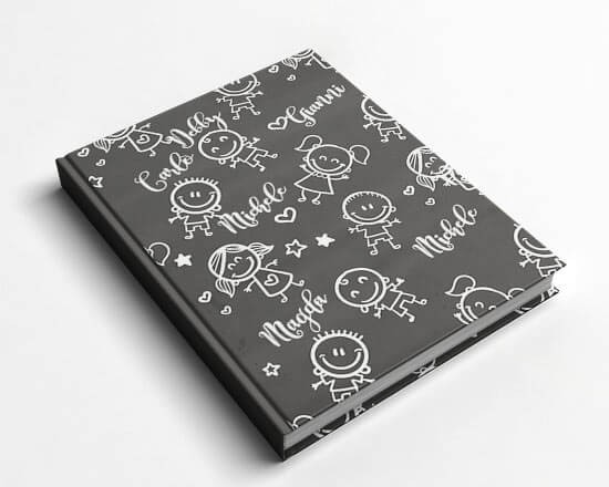 Agenda con bimbi stilizzati