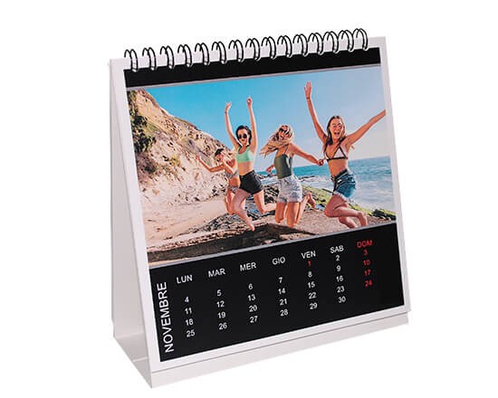Calendario da tavolo Basic black